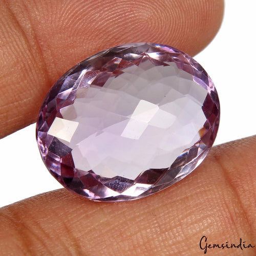 Amethyst Loose Gemstone, Untreated — 23 x 18 x 11mm, 28.20 Ct, Brazil