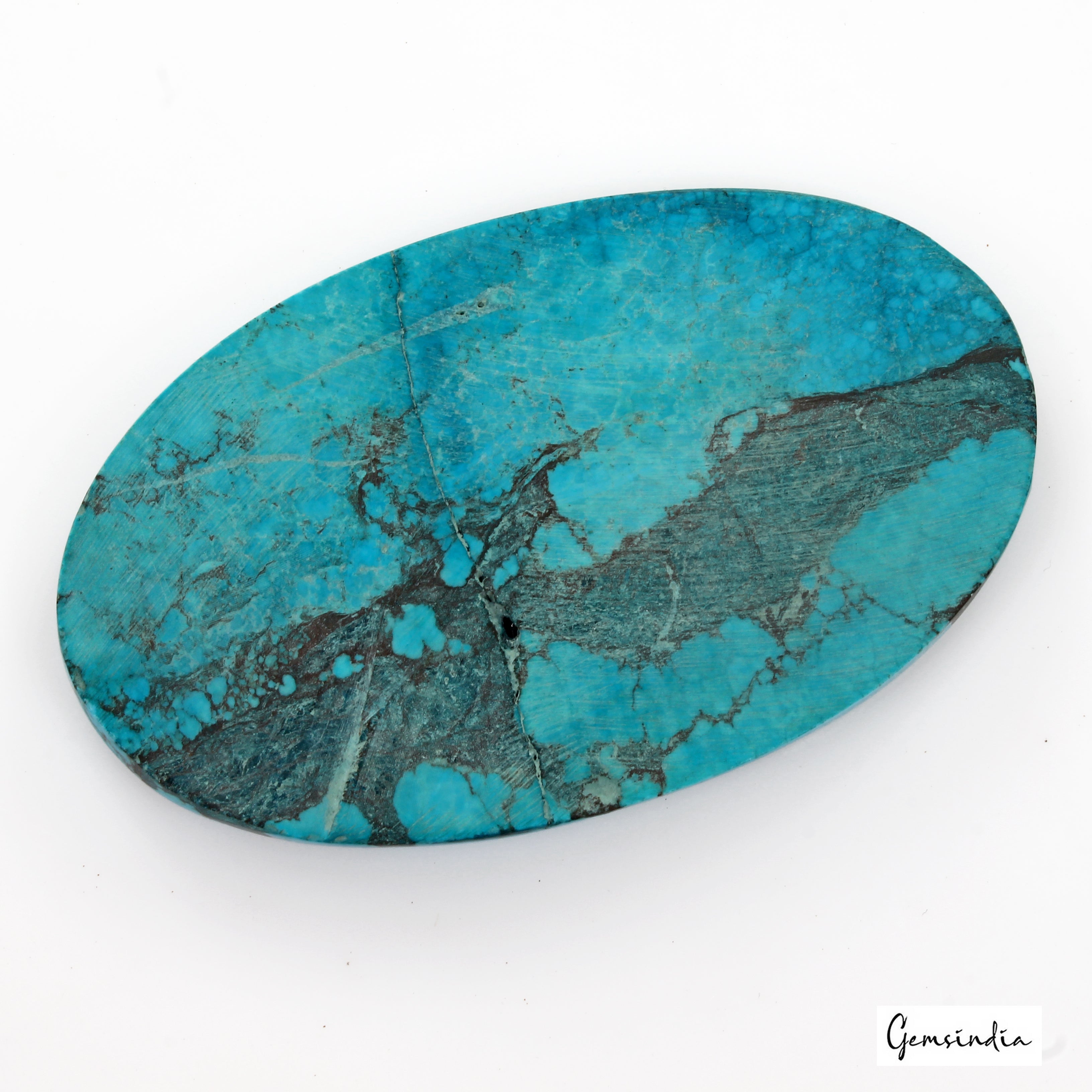 230 Cts Natural Designer Turquoise Oval Cabochon Loose Artistic Huge Gemstone