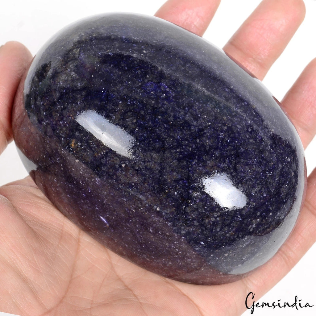 Blue Sapphire Cabochon — 101x73x53mm, 3700 Ct, Africa