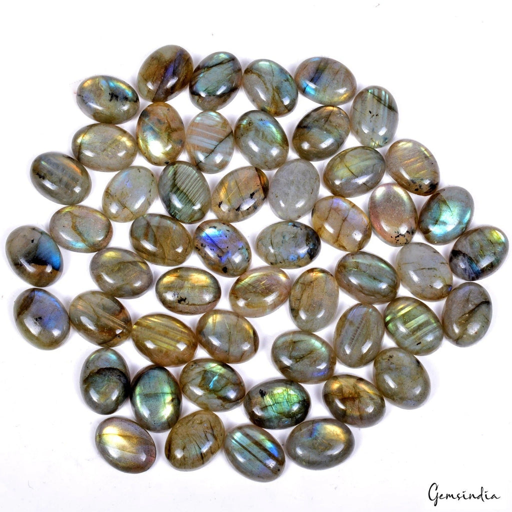 430 Ct Natural Untreated Multi Shine Labradorite Oval 15mmx12mm Calibrated Gems