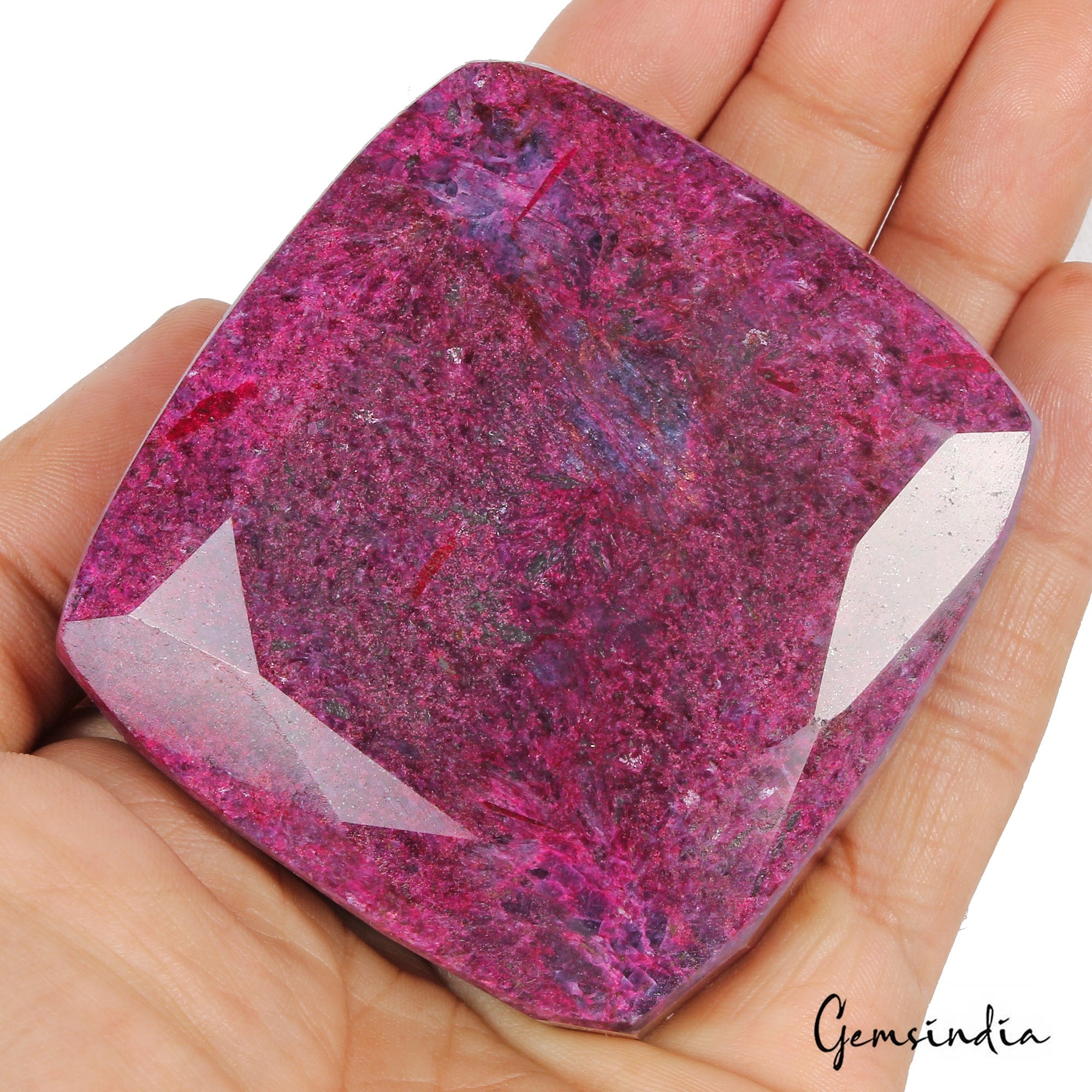 1940 Cts Natural African Dark Red Ruby Cushion Cut Huge Loose Earth Mined Gem