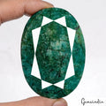 Certified 630 Cts Natural Green Brazilian Emerald Oval Faceted Earth Mined Gems