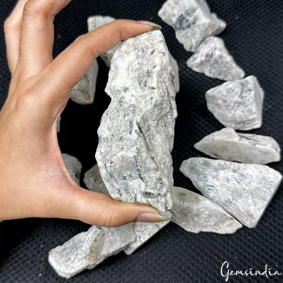 1 Kilo/13 Pcs Natural Rutilated Quartz Rough Crystal Mineral Gemstones Specimens