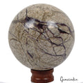 2950 Ct Natural Lapis Calcite Matrix Healing Crystal Gems Mineral Sphere W Stand