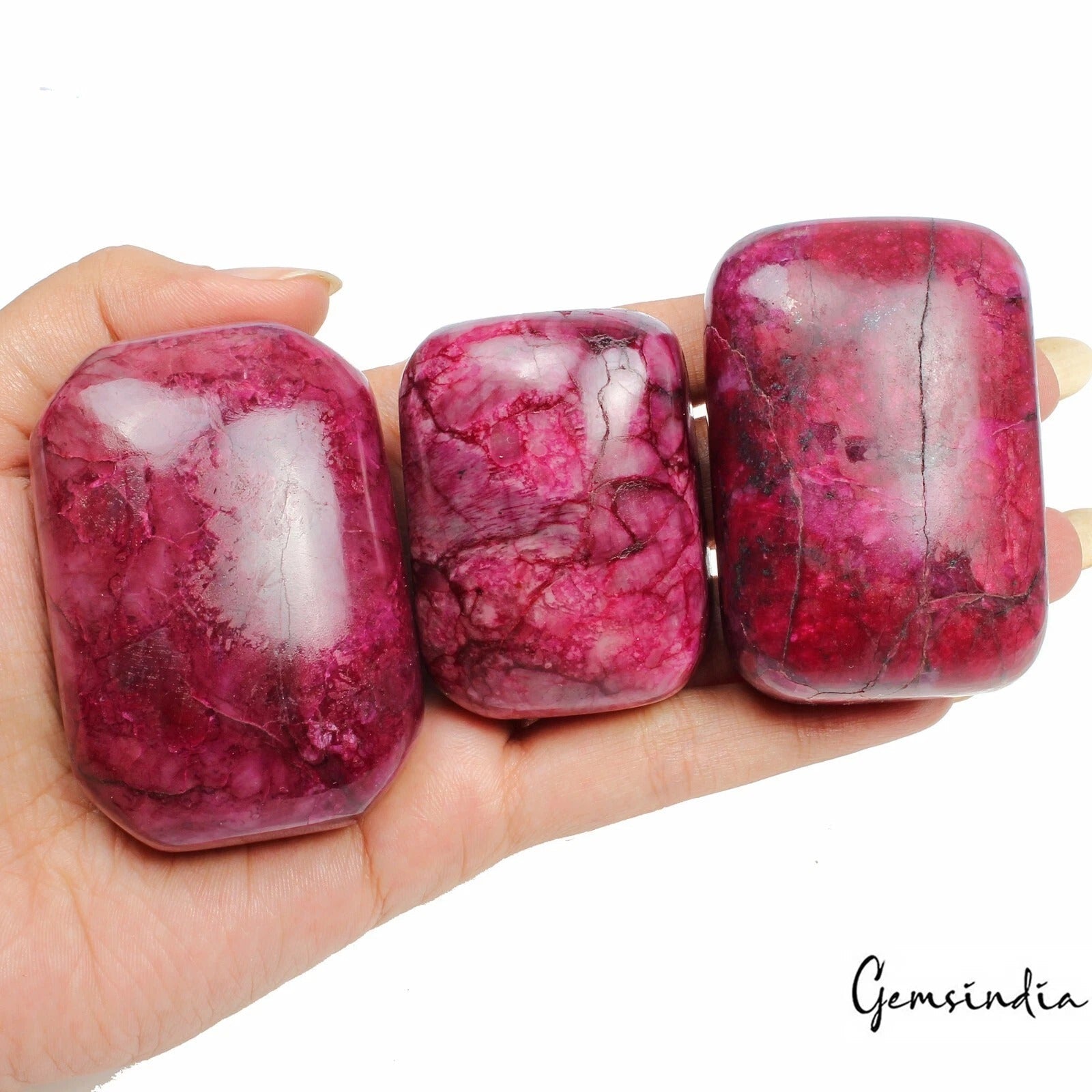 2400 Cts Natural Pink Red Ruby Cushion Cabochon Loose Earth mined Huge Gemstone