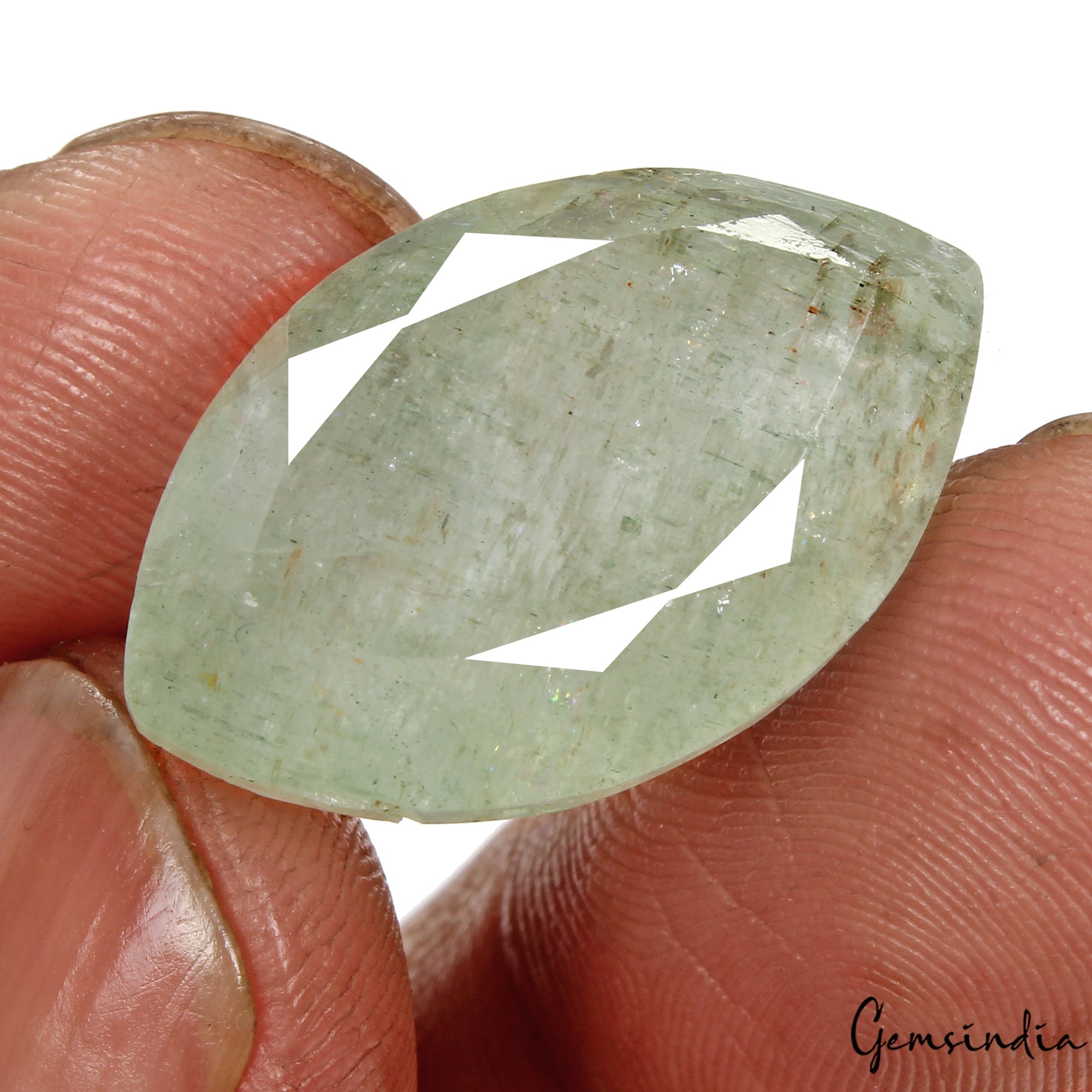 25Ct Natural Untreated Aqua Green Aquamarine Marquise Cut Loose Gemstone, Brazil