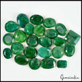 Natural Green Emerald 24 Pcs Lot 370 Ct Loose Gemstone Mixed Shape 13-20mm