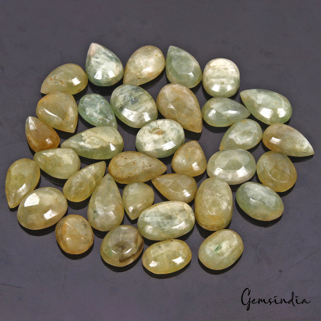 600 Ct/34 Pcs Natural Untreated Beryl Aquamarine MIx Cut Loose Gems For Jewelry