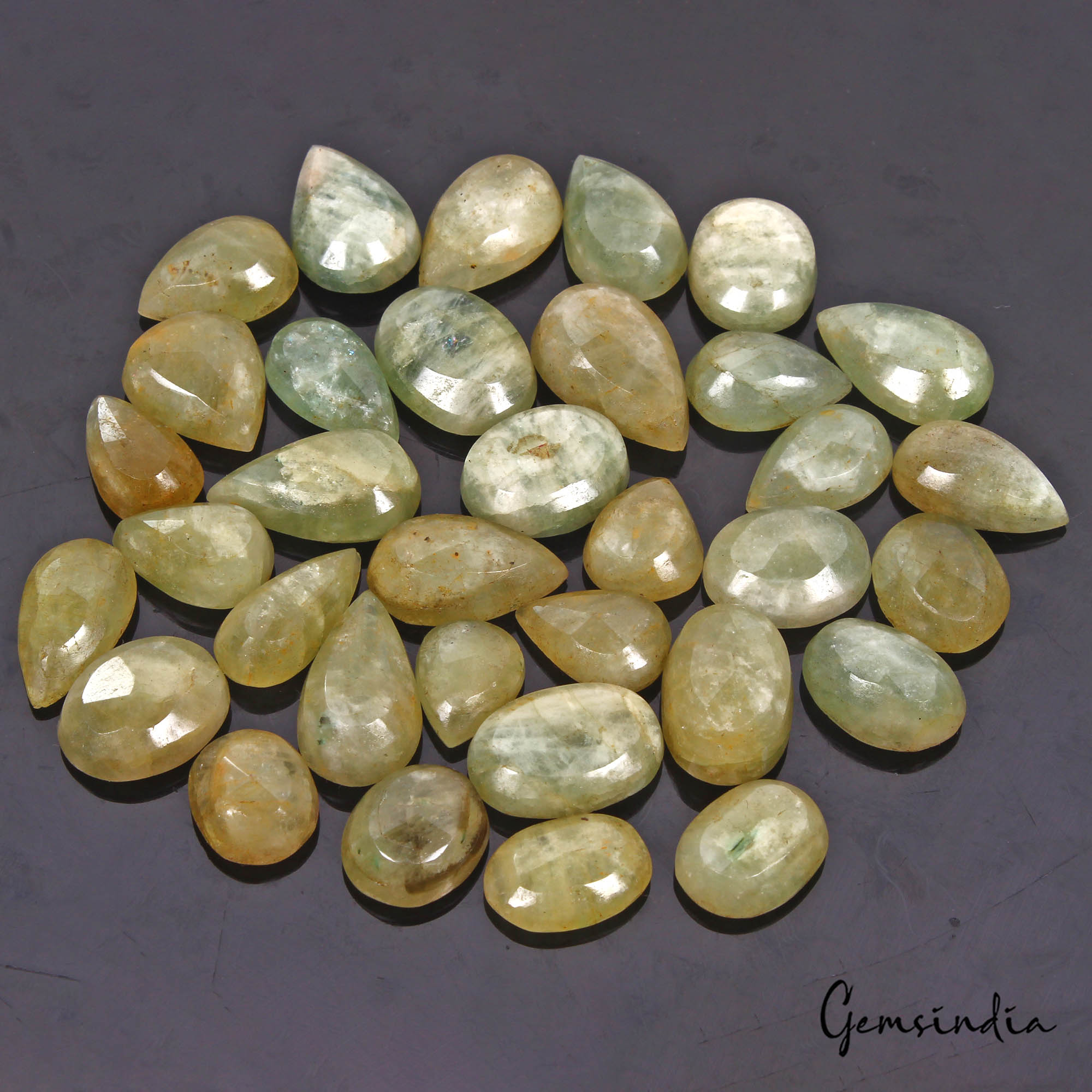 600 Ct/34 Pcs Natural Untreated Beryl Aquamarine MIx Cut Loose Gems For Jewelry