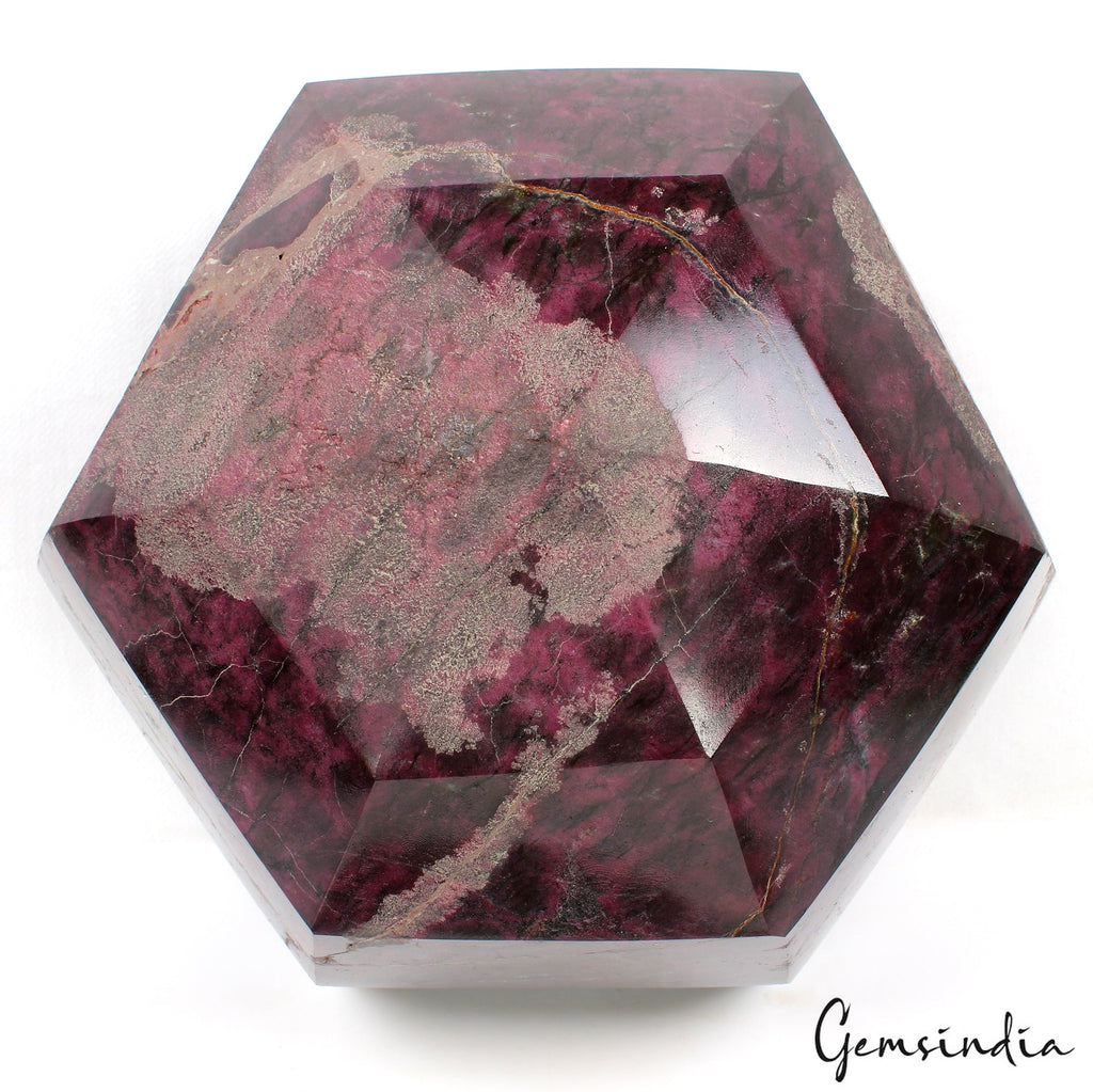 9.8 Kilo Natural Untreated Dark Red Ruby Hexagon Cut Loose Museum Size Gemstone
