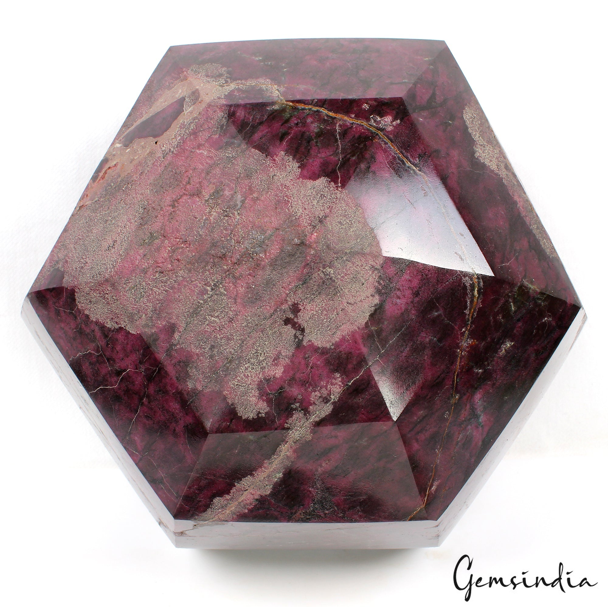 9.8 Kilo Natural Untreated Dark Red Ruby Hexagon Cut Loose Museum Size Gemstone