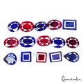 Top Quality Natural Ruby Sapphire Mix Cut Loose 11-17mm Gems For jewelry/15 Pcs