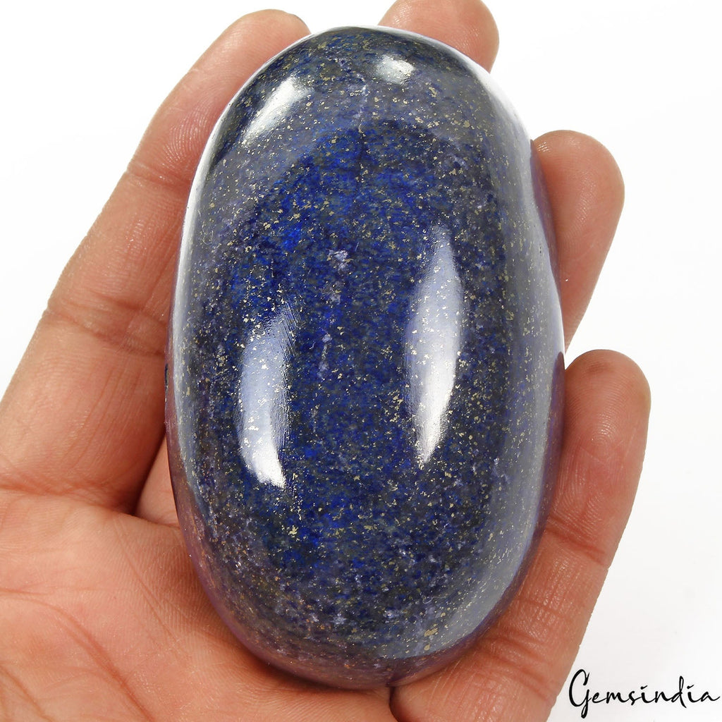 1420Ct Natural Blue Gold Pyrite Lapis Lazuli Oval Cab Loose Huge Earth Mined Gem