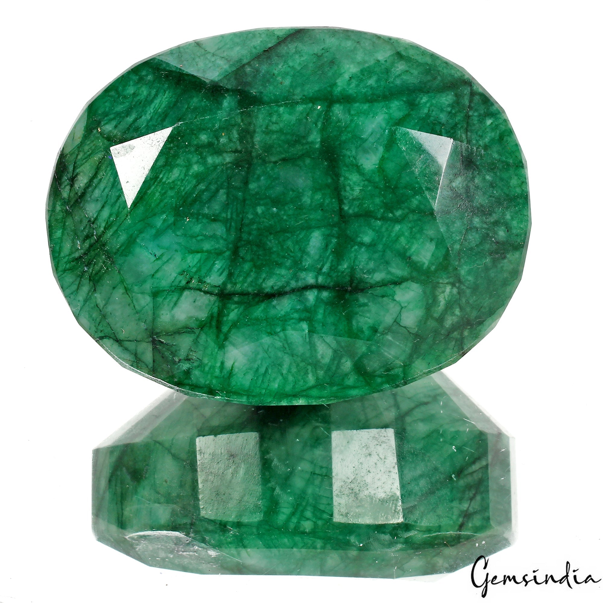 Rich Green 700 Cts Natural Emerald From Brazil Oval Loose Earth mined Gemstone