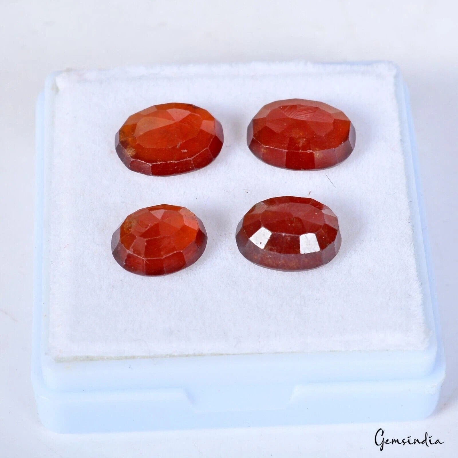Garnet Lot, Loose Gemstone, Untreated, Brown — 4 Pieces, 9mm to 11mm, 17.00 Ct, Sri Lanka