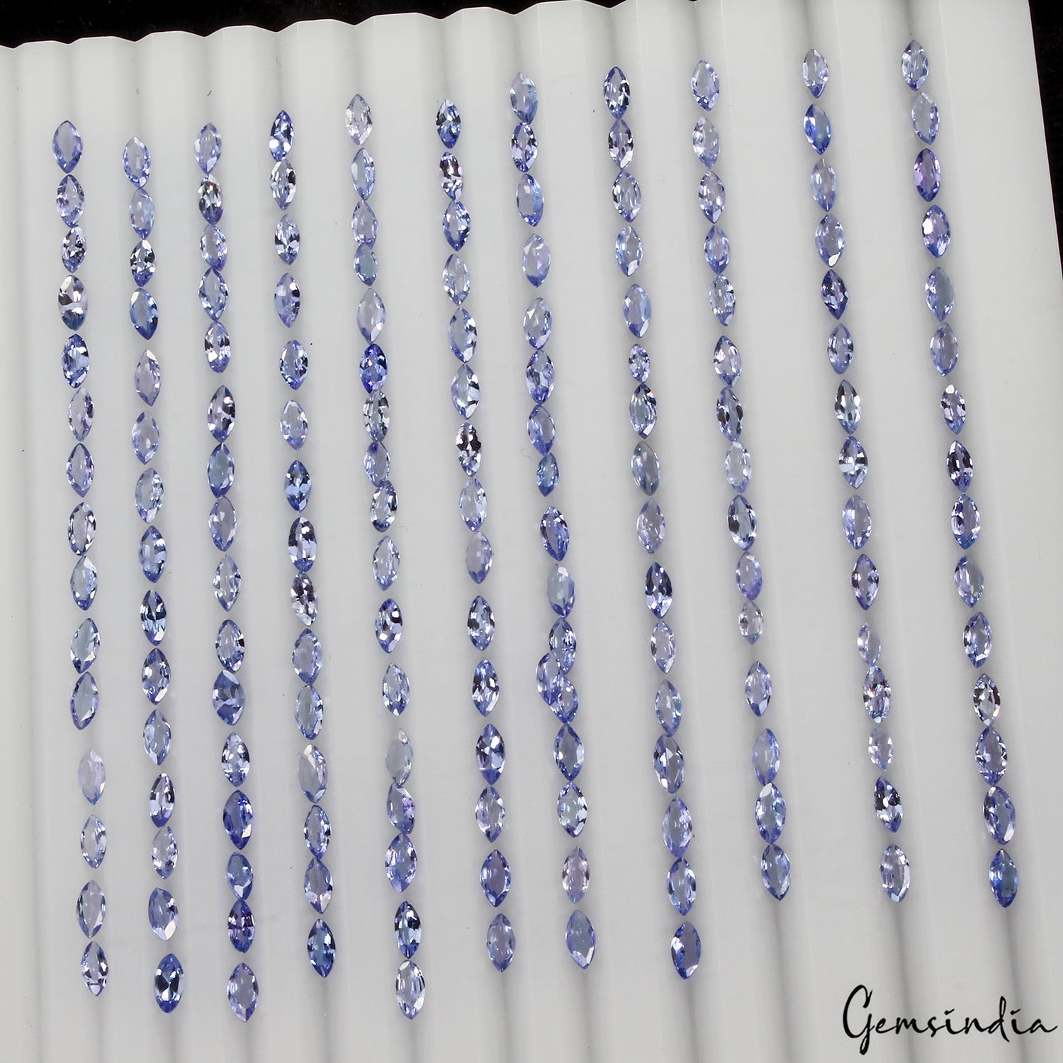 275 Pc Natural Untreated Blue Tanzanite Marquise Calibrated 4*2mm Gemstone 20+Ct
