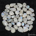 770 Cts/38 Pcs Natural Untreated Blue Shine Moonstone Mix Cab Wholesale Gems Lot