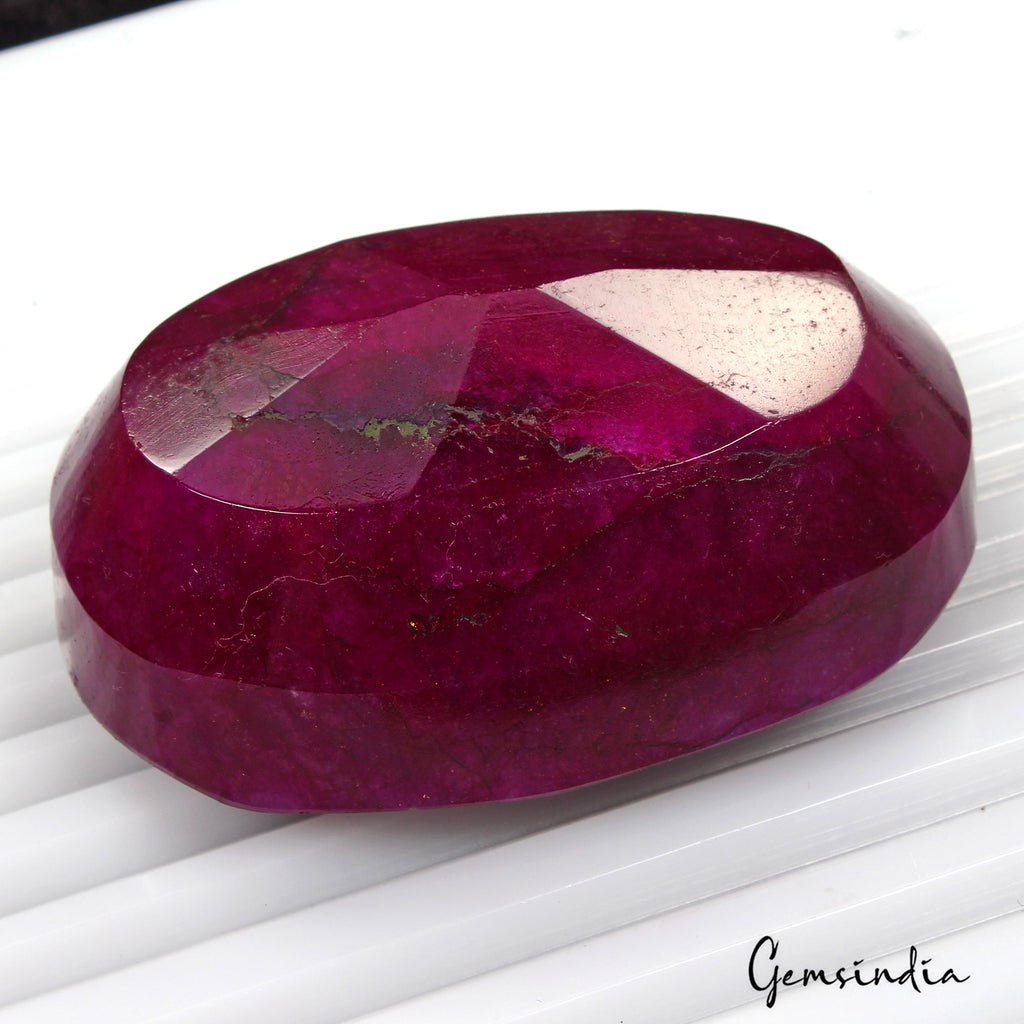 Natural Pink Red Beryl Bixbite Oval Cut Faceted Earth Mined Huge 670 Ct Gemstone