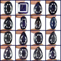 1480.30 Ct Natural Blue Sapphire Mix Faceted Loose Pendant Size 26-31mm Gemstone