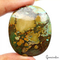 Natural Untreated Bi-color Turquoise Oval Cabochon Loose Gemstone ~113.60 Cts