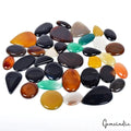 2140 Cts/36 Pcs Natural Untreated Multi Color Onyx Mix Cab Loose Wholesale Gems