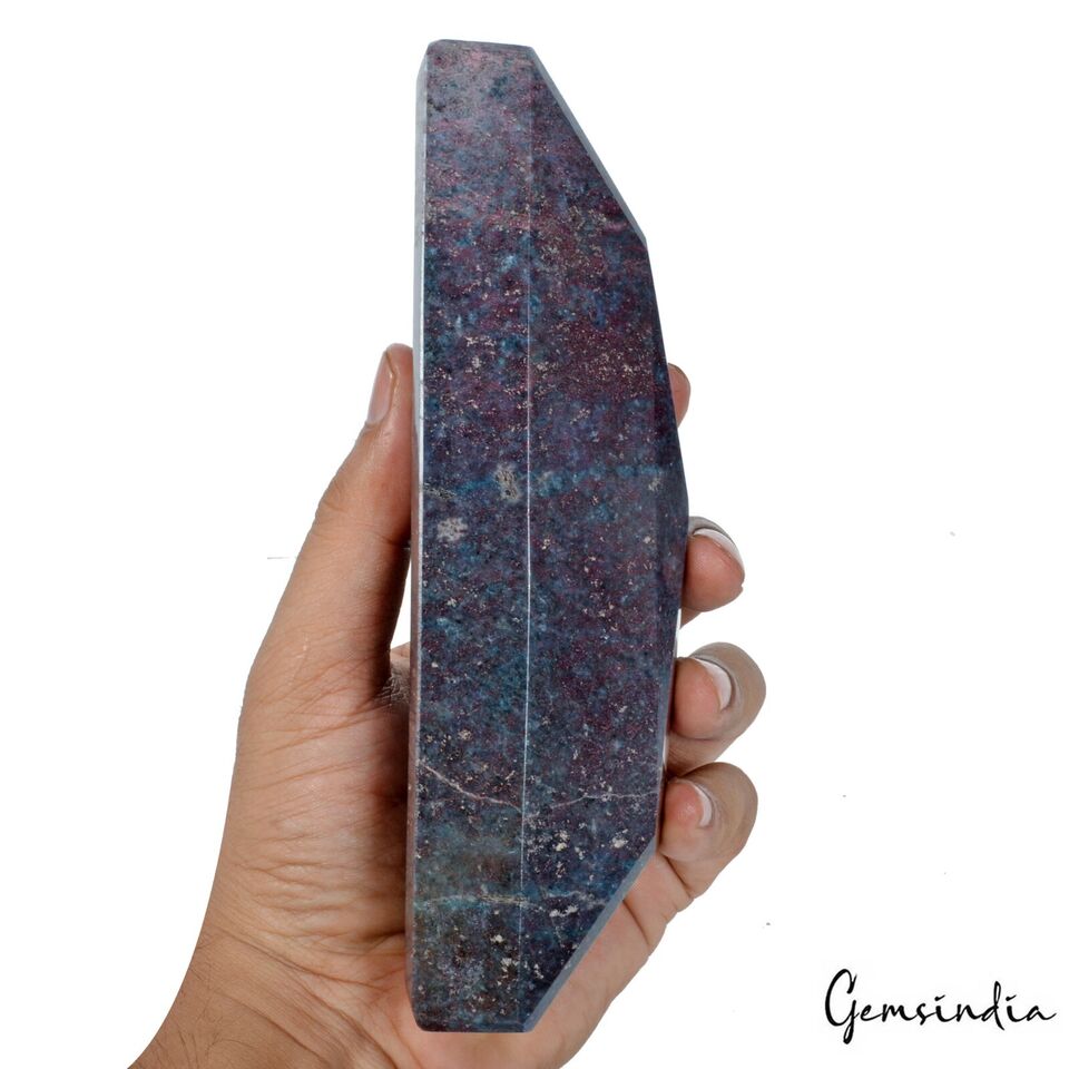 Ruby Kyanite Loose Gemstone, Untreated — 6.8x1.9x2 Inches, 5200 Ct (1.04 Kg), Madagascar