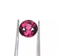 2.20 Cts Rose Red Natural Rhodolite Garnet 7mm Round Cut Top Certified Gemstone