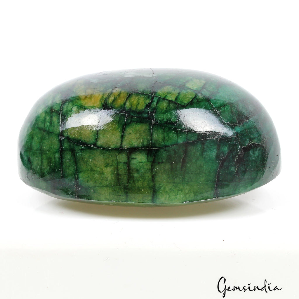 530 Ct Natural Zambian Green Emerald Oval Cab Huge Size Loose Earth Mined Gems