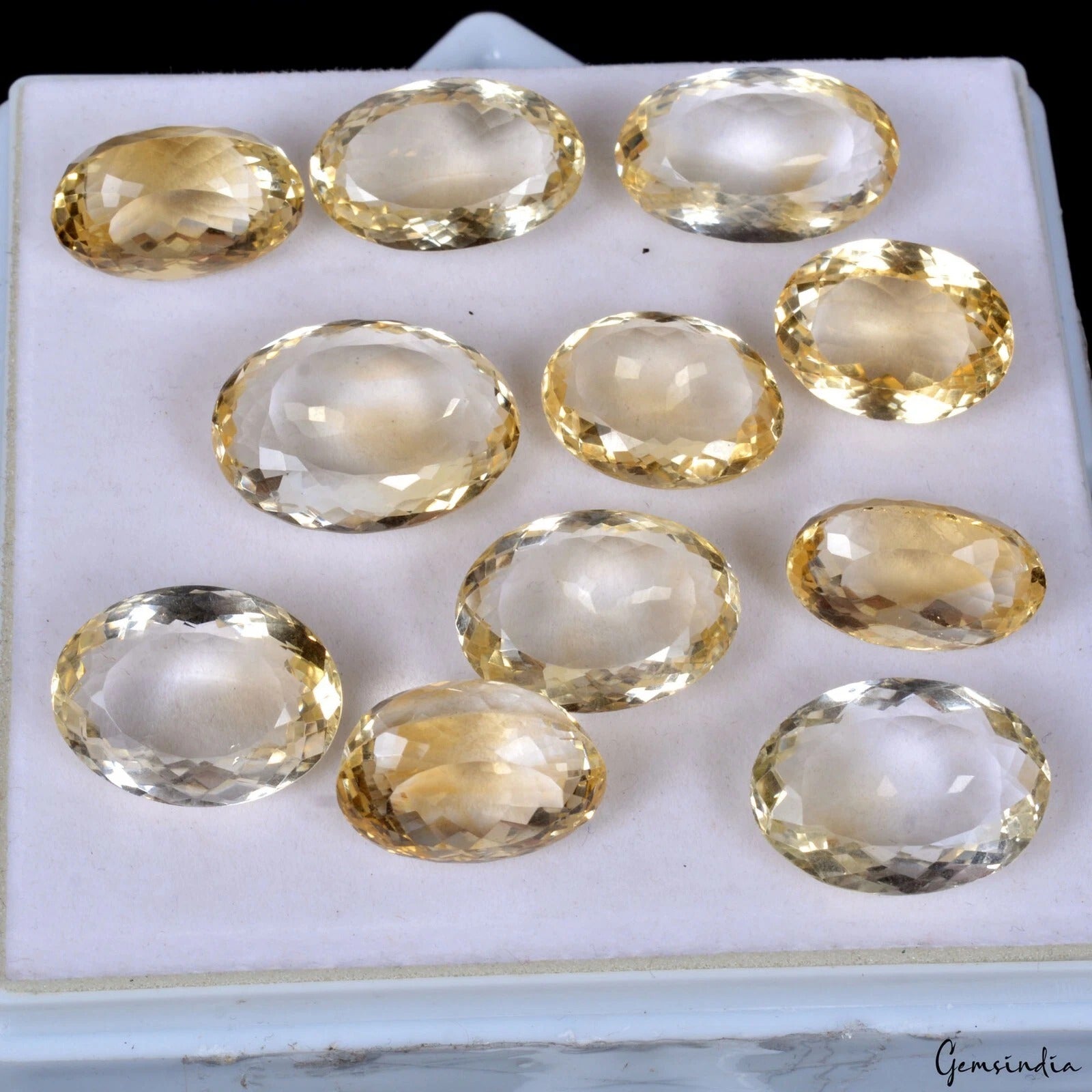 207 Ct Natural Brazilian Yellow Citrine Oval Cut Loose Jewelry Making Gemstones