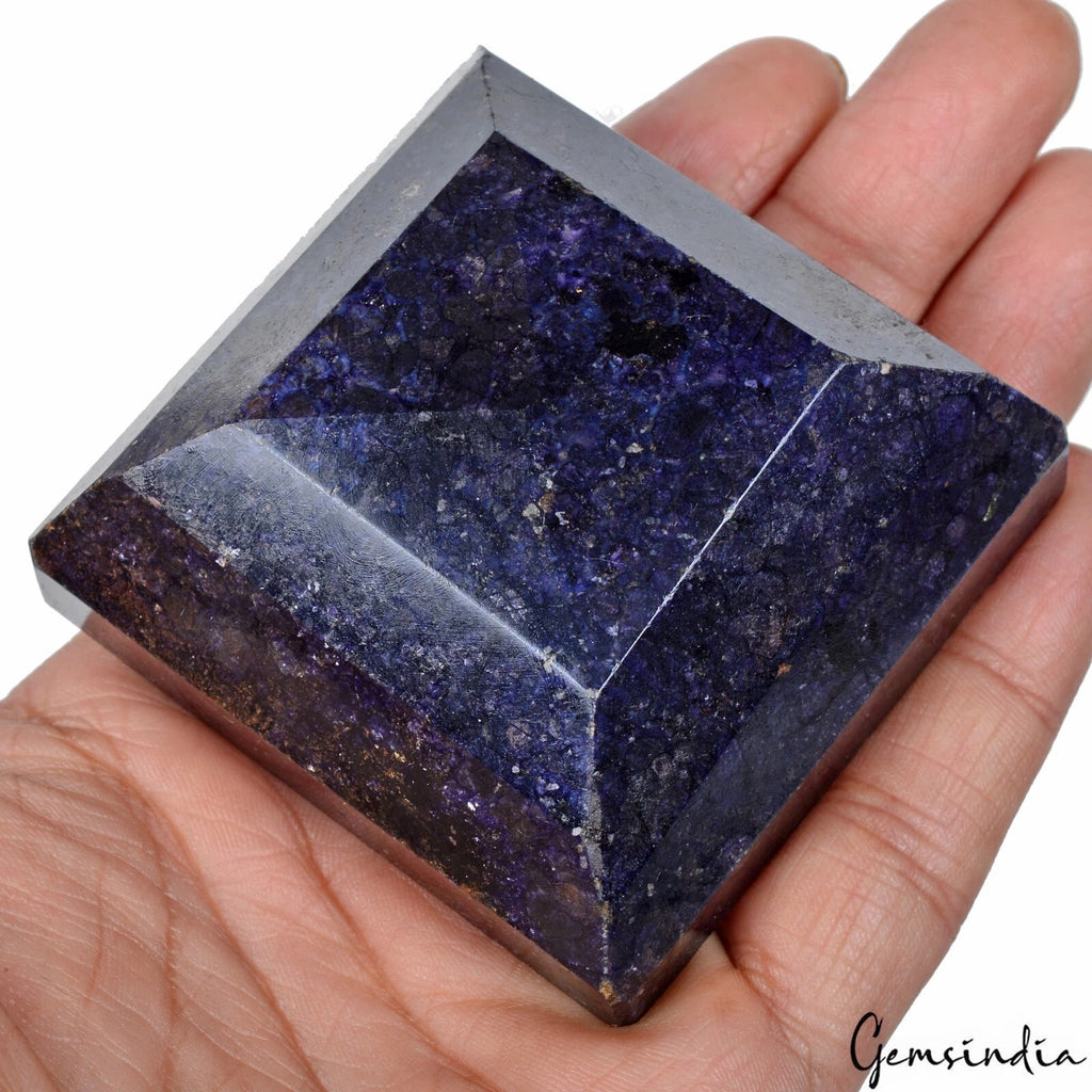 Blue Sapphire Loose Gemstone, Color Enhanced — 64x61x30 mm, 1500 Ct, Africa