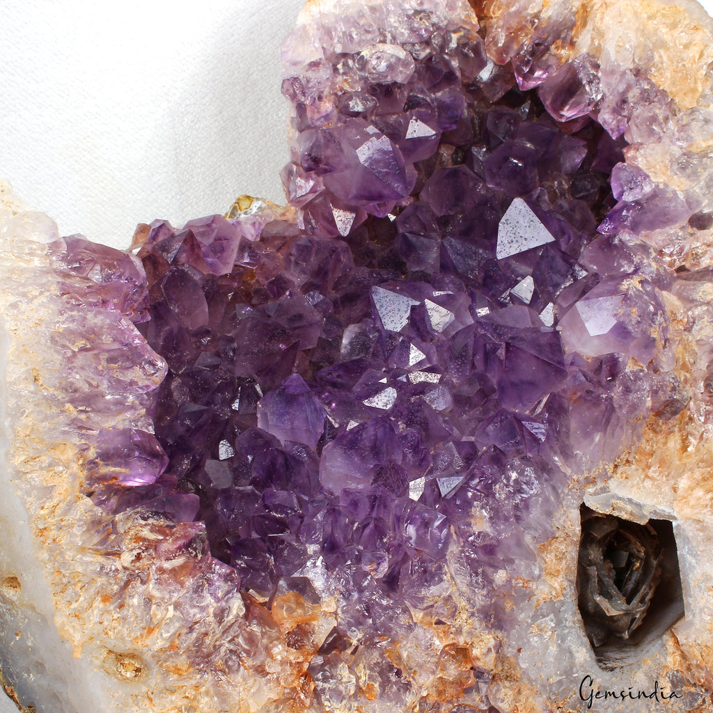 4.4 Kilo Natural Amethyst Rough Geode Cluster Mineral Specimen Healing Huge Rock