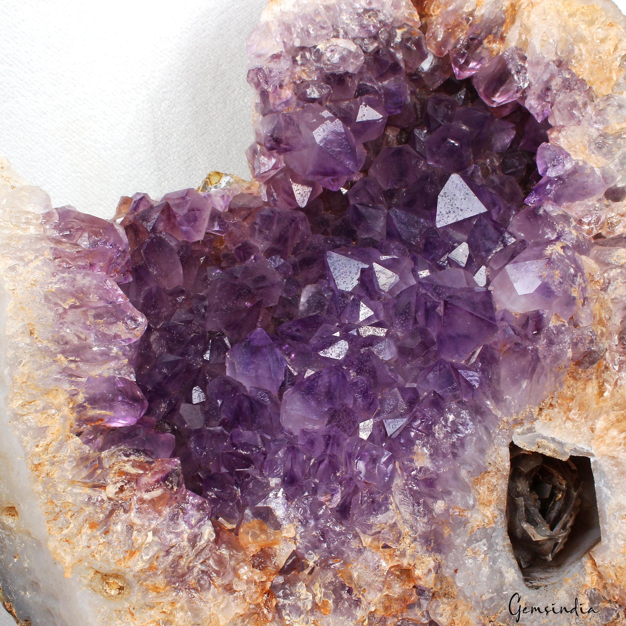 4.4 Kilo Natural Amethyst Rough Geode Cluster Mineral Specimen Healing Huge Rock