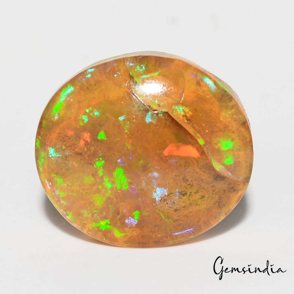 Certified 30.90 Ct AAA grade Natural Ethiopian loose Rainbow Shine opal Gemstone