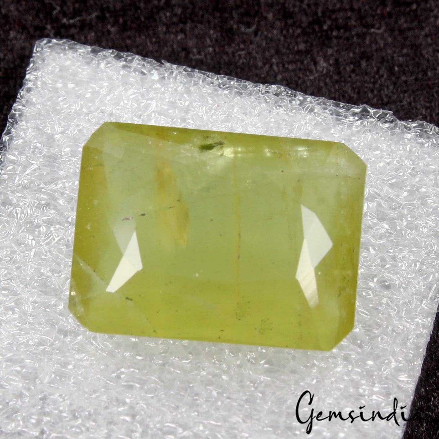 20.40 Cts Natural Brazilian Yellow Beryl Heliodor Octagon Cut Unheated Loose Gem