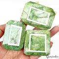 1870 Cts/3 Pcs Natural Untreated Green Emerald Octagon Cut Loose Wholesale Gems