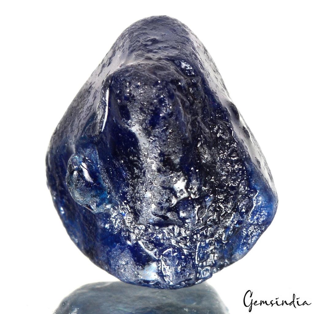 Sapphire Rough Specimen, Heated, Blue — 20x18x14mm, 61.80 Ct, Sri Lanka