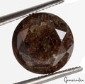 5.76 Ct Natural Round Cut Diamond, Fancy Brown Brilliant Salt and Pepper Diamond