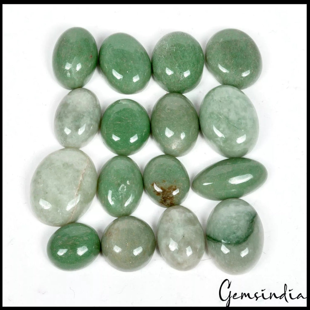 166.20 Ct Natural Green Untreated Jadiete Jade Oval Cabochon Loose Gems Lot 16Pc