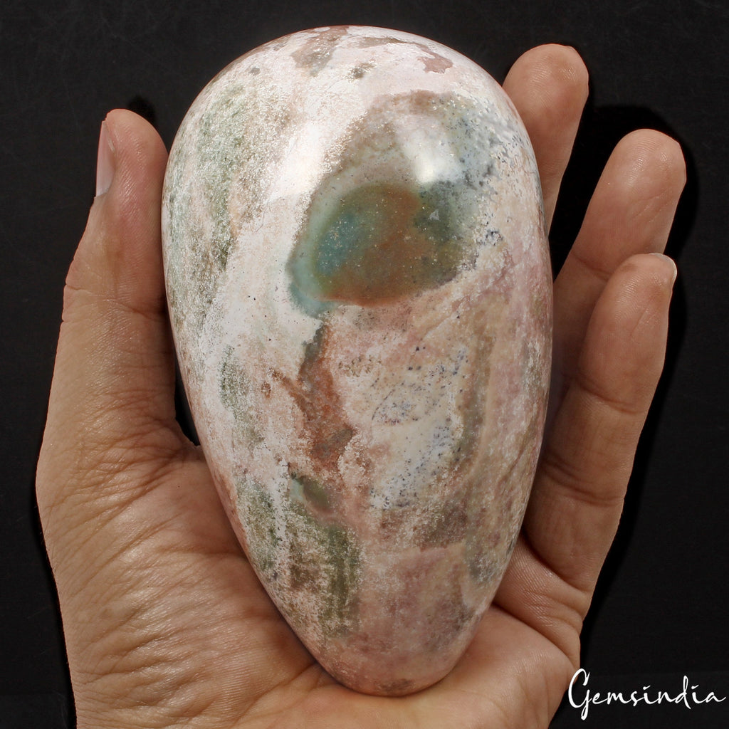 3940 Cts Natural Untreated Moss Agate Egg Shape Crystal Healing Mineral Gem~4.6"