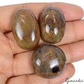 Certified Natural Unheated Golden Brown Sapphire 290 Ct Mix Cab Loose Gemstones