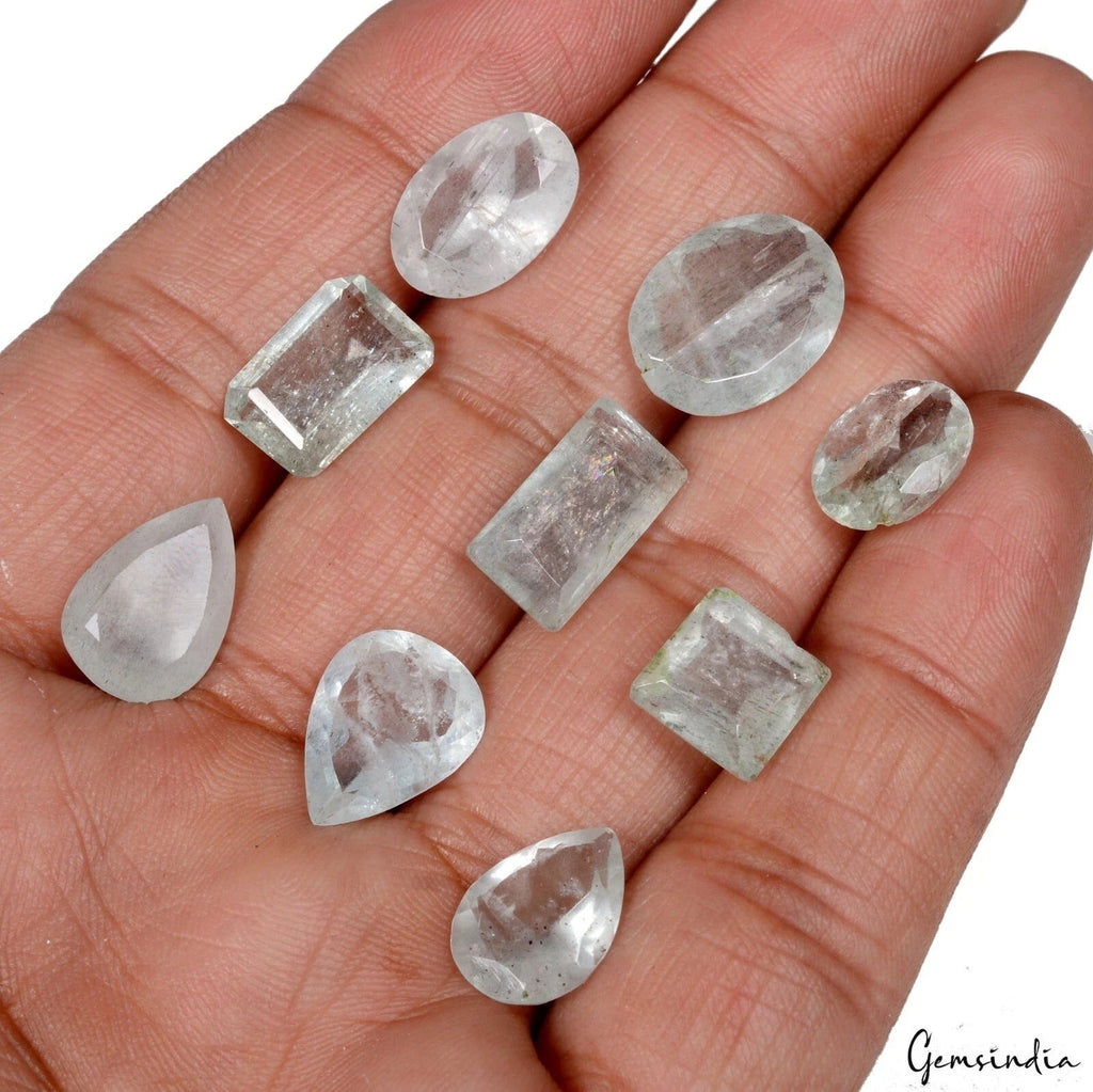 41.40Ct Natural Untreated Brazilian Green Aquamarine Mix Cut Loose Gems For Ring