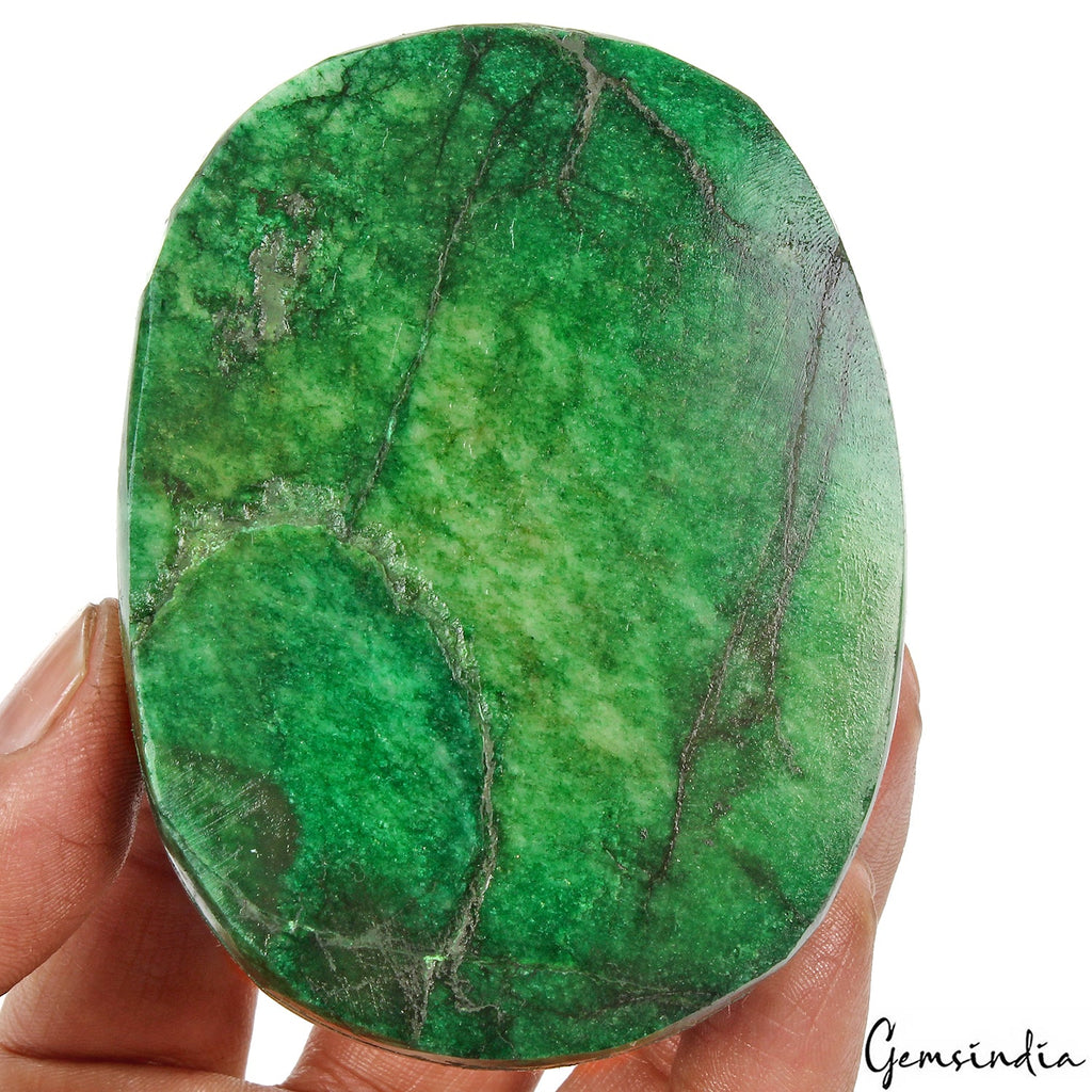 1500 Cts Natural Brazilian Green Emerald Oval Floral Hand Carved Loose Gemstone