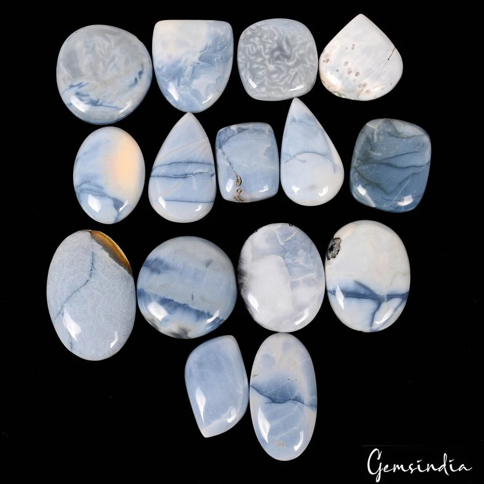 Opal Lot, Cabochon, Oval pear, Round Cushion Fancy Cabochon, Untreated — 15 Pieces, 22mm to 37mm, 500 Ct, Australia