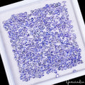 43.20Ct Natural Untreated Blue Tanzanite Pear Faceted 4mmx3mm Loose Gems 330 Pcs