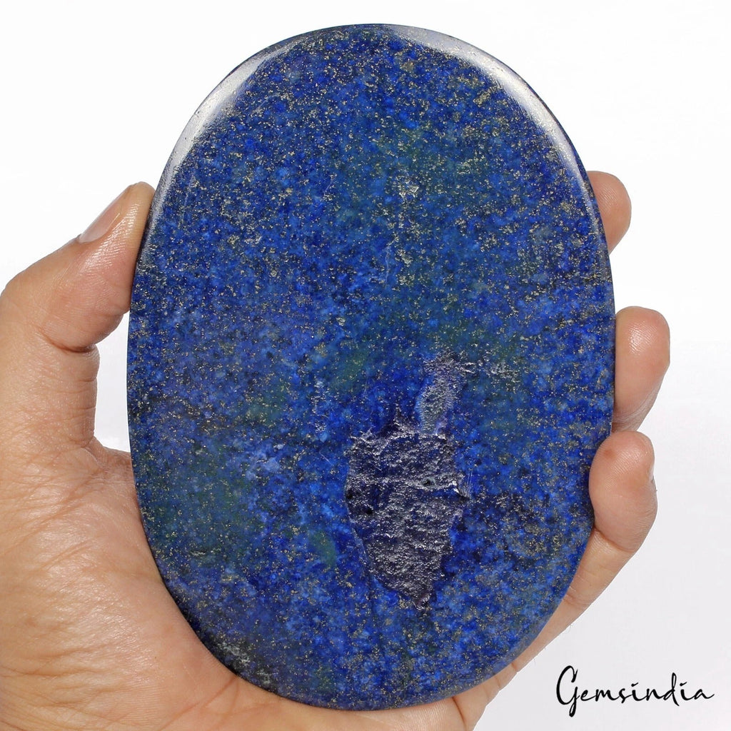 Certified 1695 Cts Natural Blue Lapis Lazuli Oval Cabochon Huge Size Gemstone