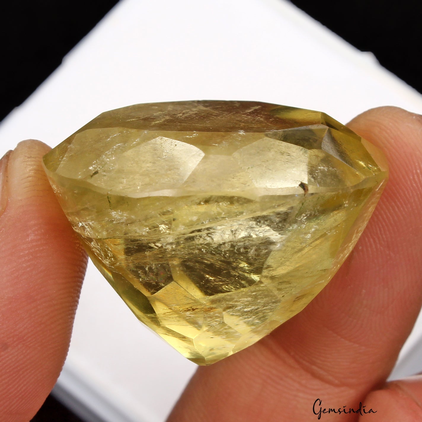 Certified 120 Ct Natural Brazilian Untreated Lemon Quartz Citrine Round Cut Gems