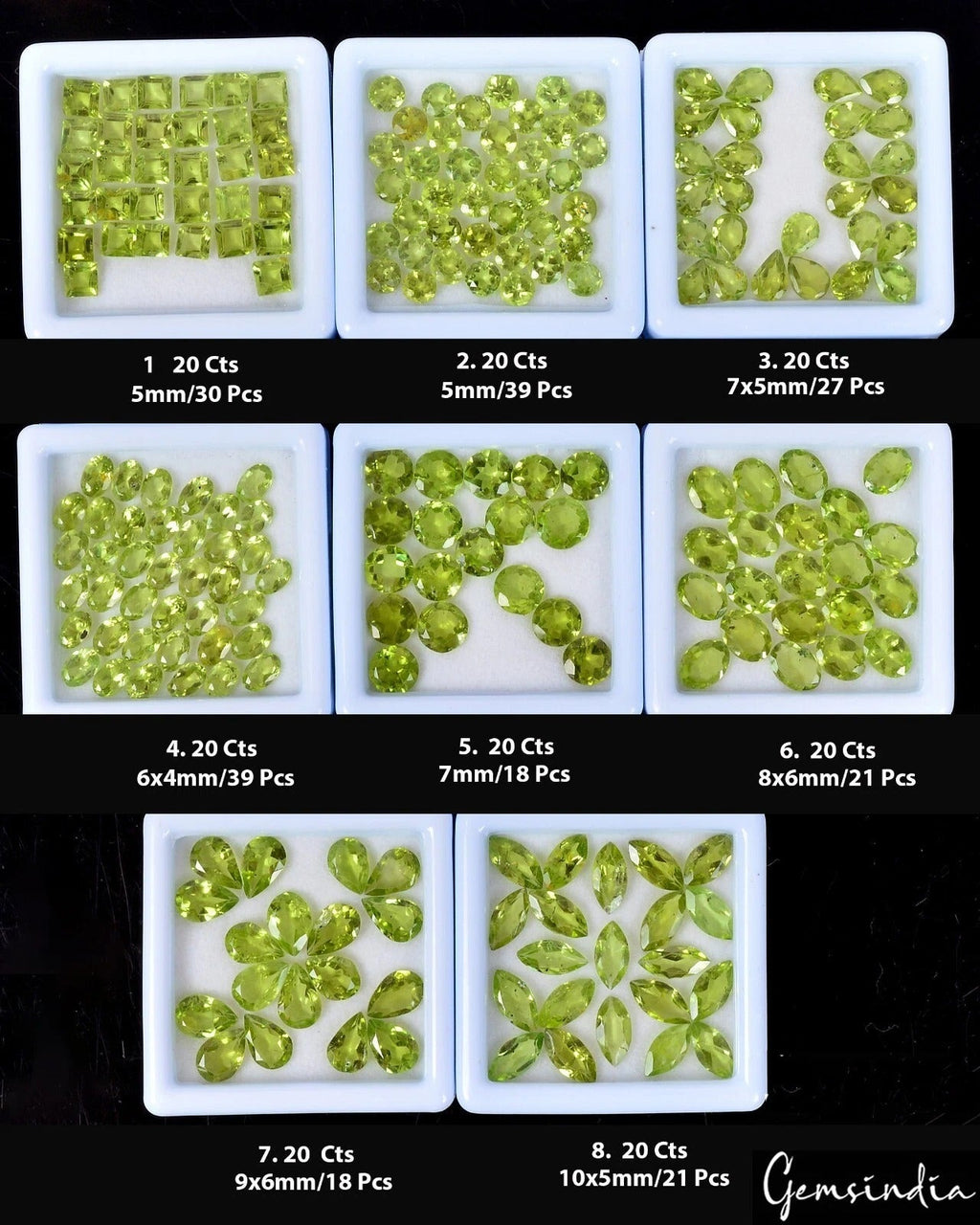 Mix Cut Natural Unheated Top Rich Green Peridot 213Pc 160Ct 5-10mm Lot Gemstones