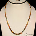 Fire Opal Necklace, Untreated — 3mm to 9mm, 71.60 Ct, Ethiopia