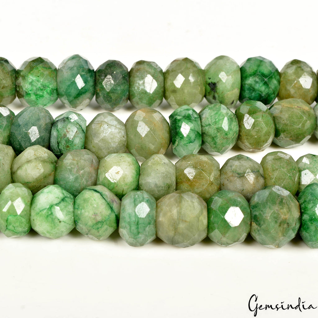 1000 Cts Natural Emerald Round Cut Loose Drilled 10-15mm Gemstone Beads ~ 64 Pcs