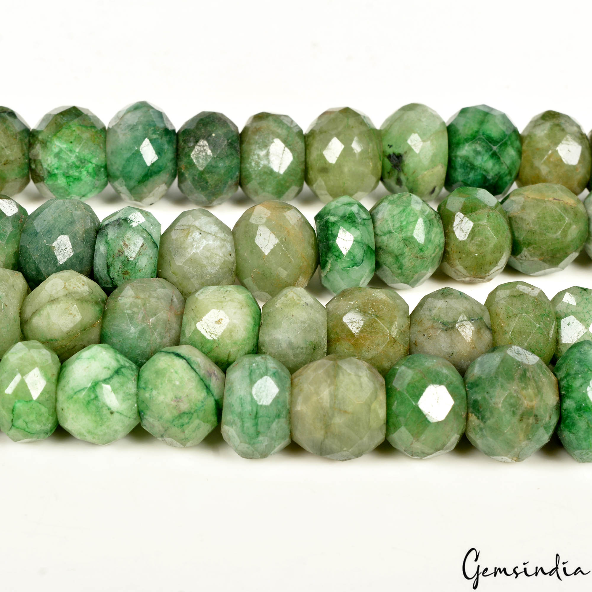 1000 Cts Natural Emerald Round Cut Loose Drilled 10-15mm Gemstone Beads ~ 64 Pcs